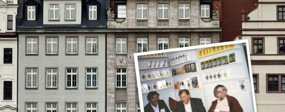 Foto: Erich Leost, Thomas Loaest, Gerhard Zwerenz – in Leipzig