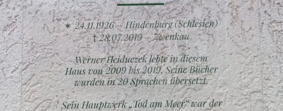 Gedenkplakette Werner Heiduczek