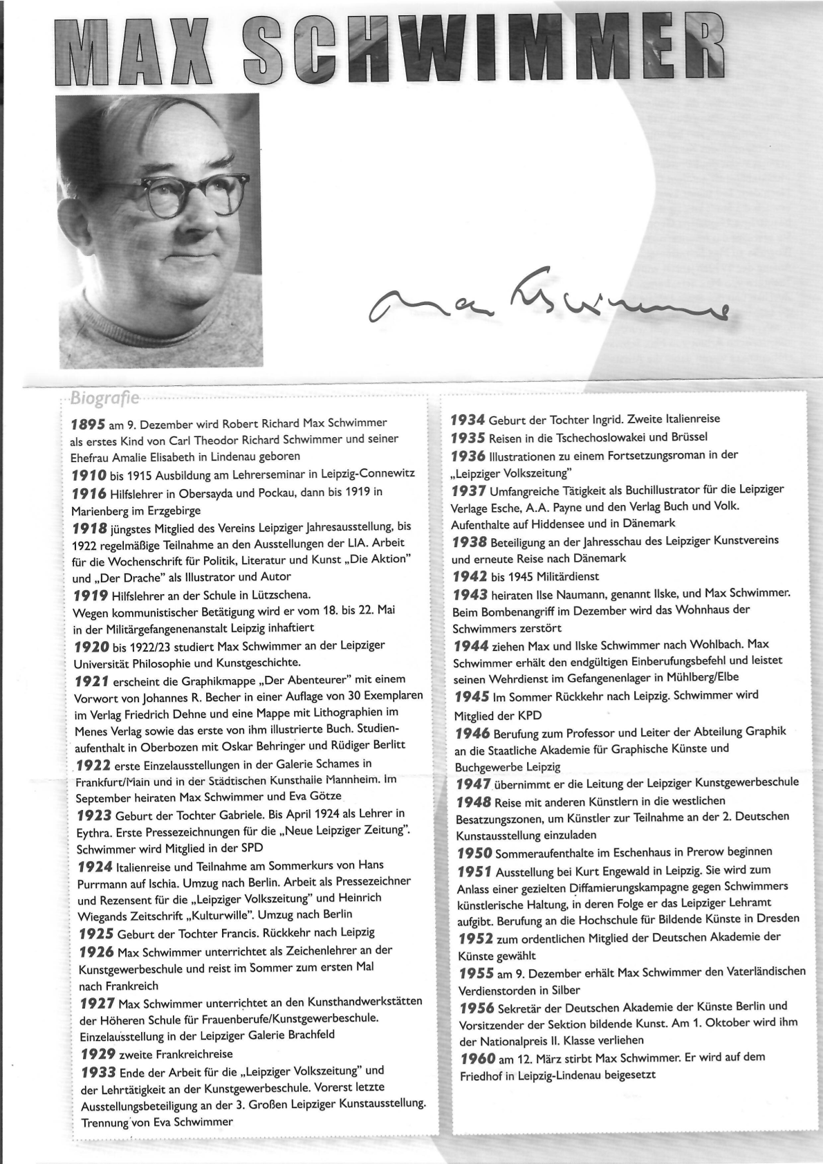 Flyer Max Schwimmer Seite 1