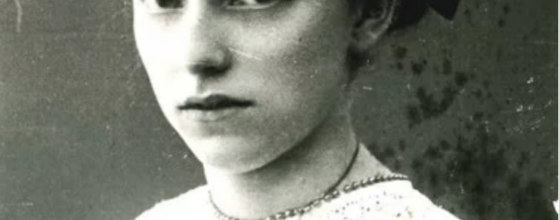 Foto s/w zeigt Schrifstellerin Lene Voigt, Leipzig